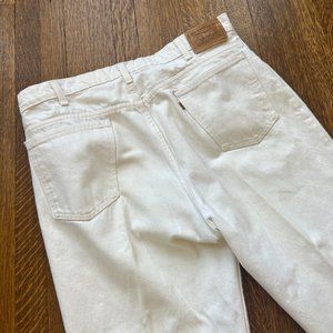 Levi's Vintage 80s 540 White Jeans / Cool Stains / USA MADE – Men’s 38x30